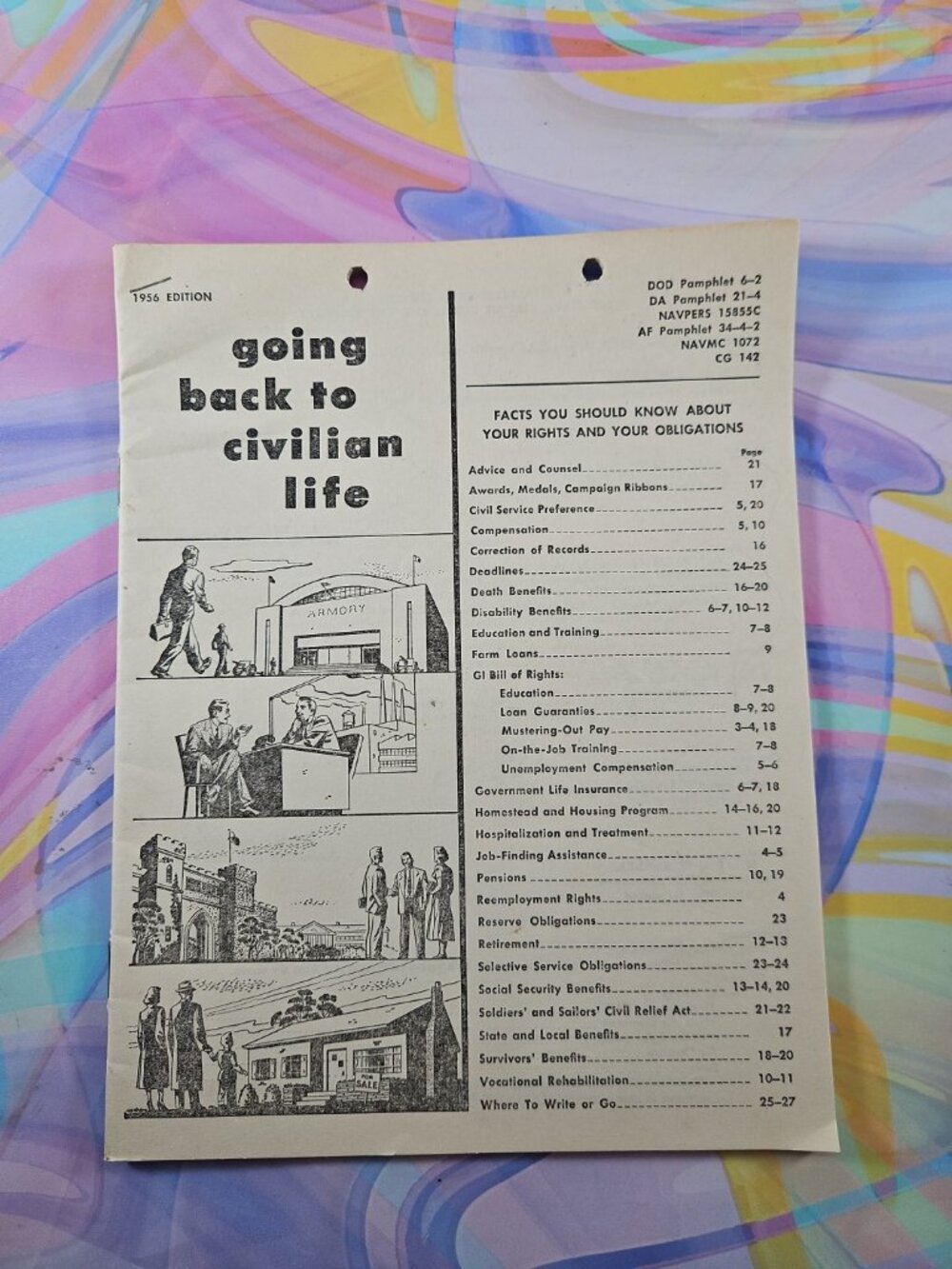 "Going Back to Civilian Life" Post WW2 DOD Pamphlet, 1956 Edition